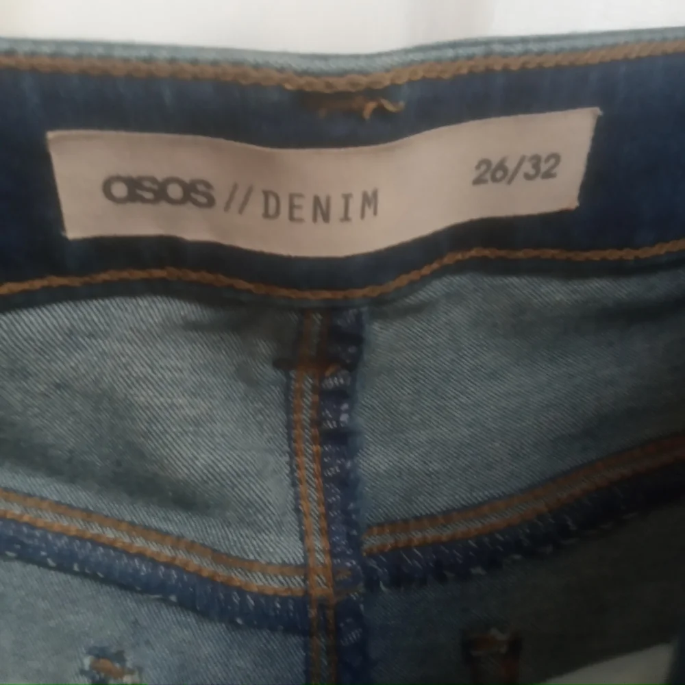 ASOS Blue Distressed Skinny Jeans - Picture 6 of 12